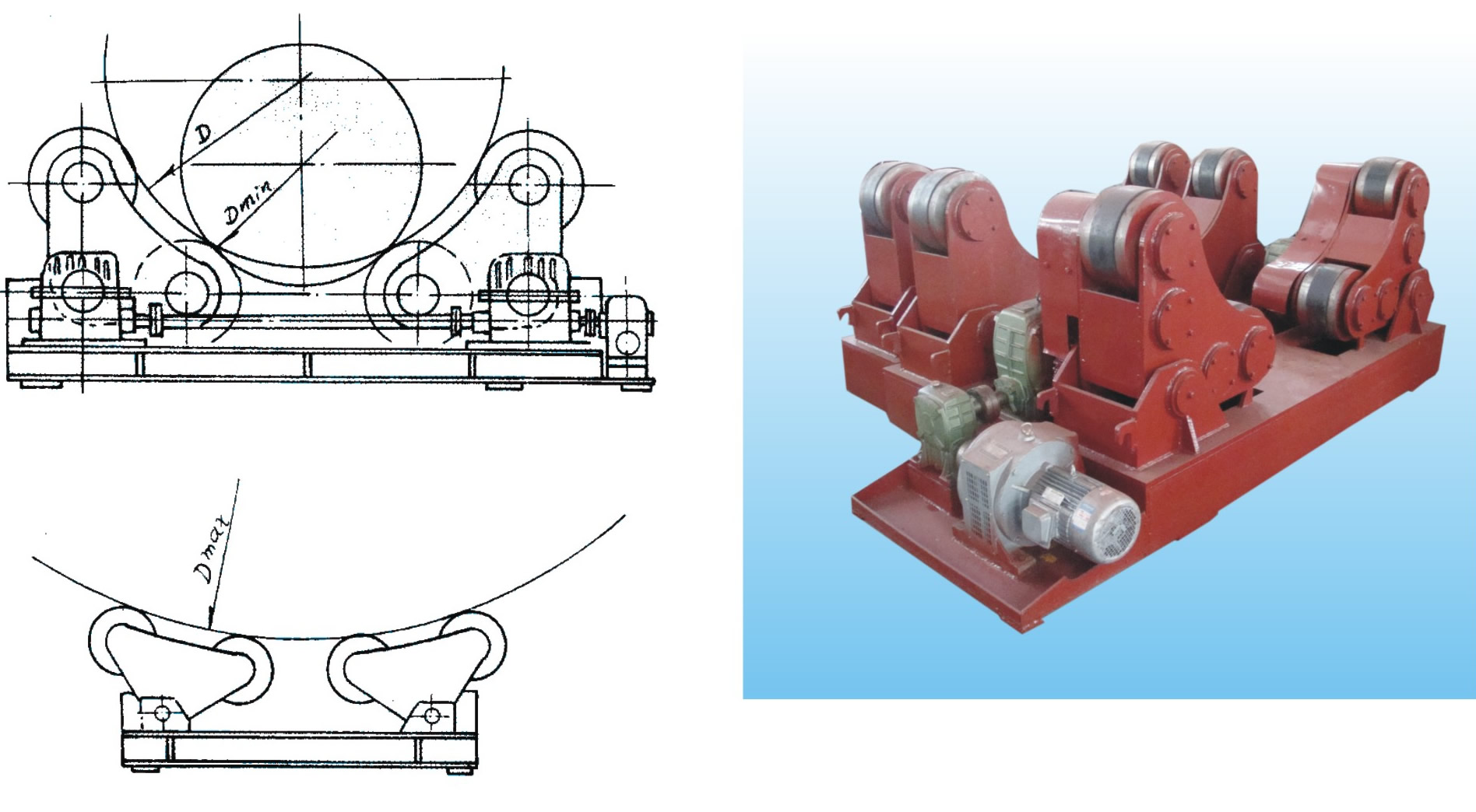 ZT系列自调式焊接滚轮架|鸿升科技
